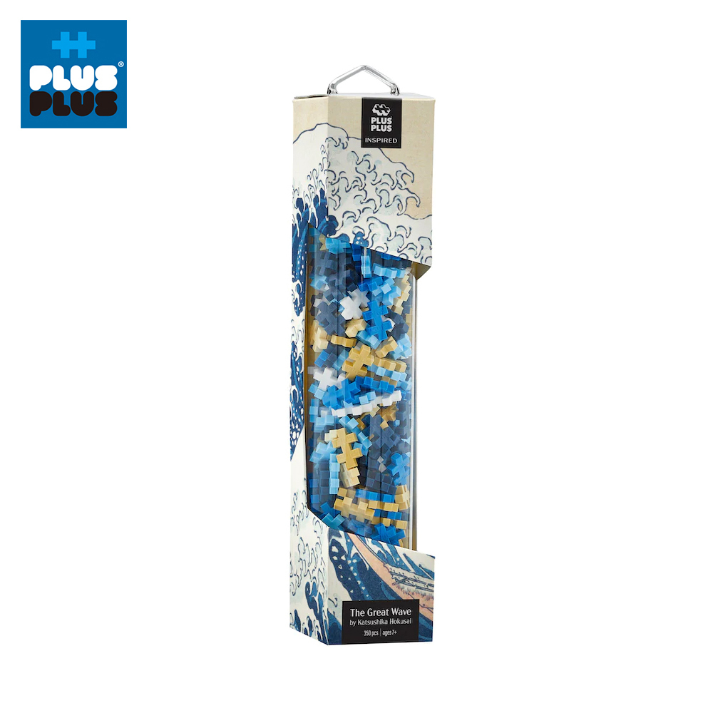 【++Plus-Plus 加加積木】小顆粒 藝術系列－神奈川沖浪裏 葛飾北齋 PLU009036