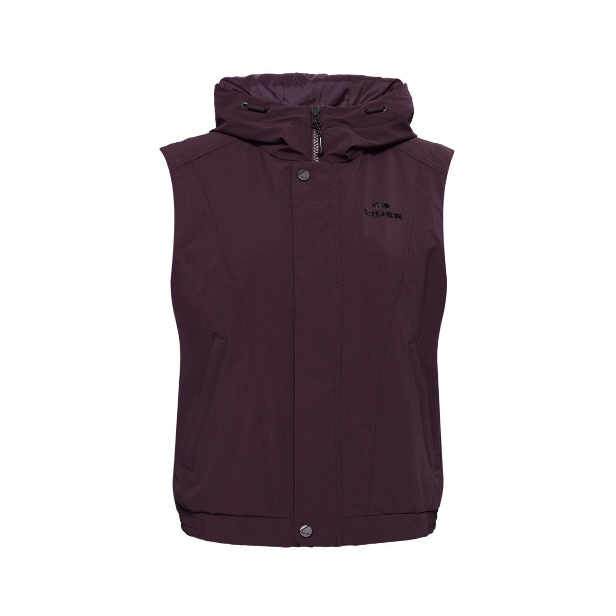 【EIDER】女Windlock防風連帽背心/25EDWU25602-[梅紫]