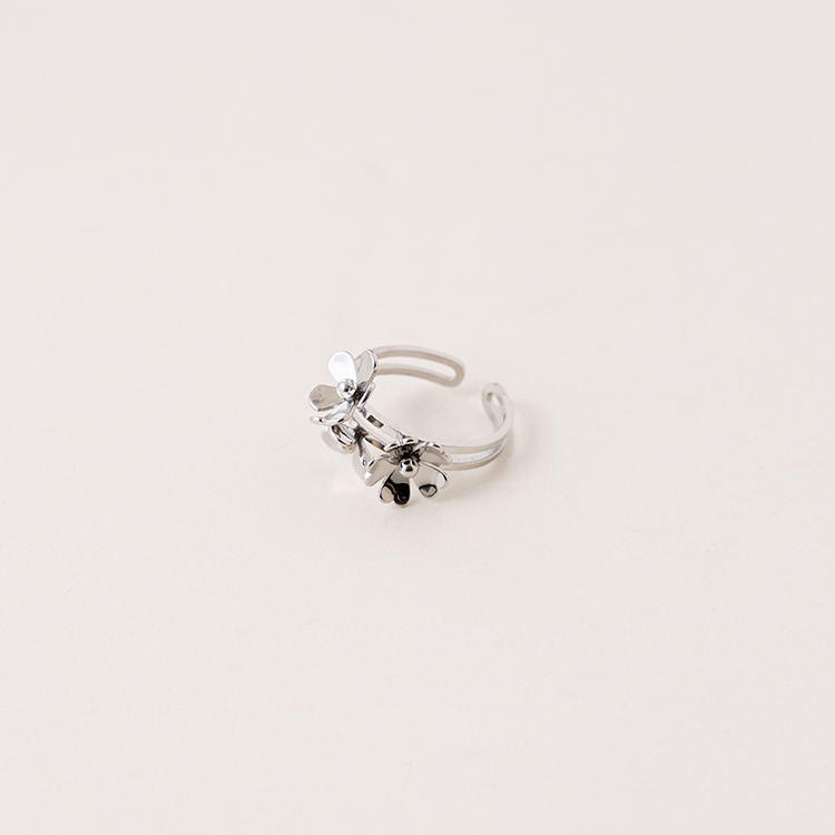 miramira自然｜單環多小花戒指A2214-銀69022