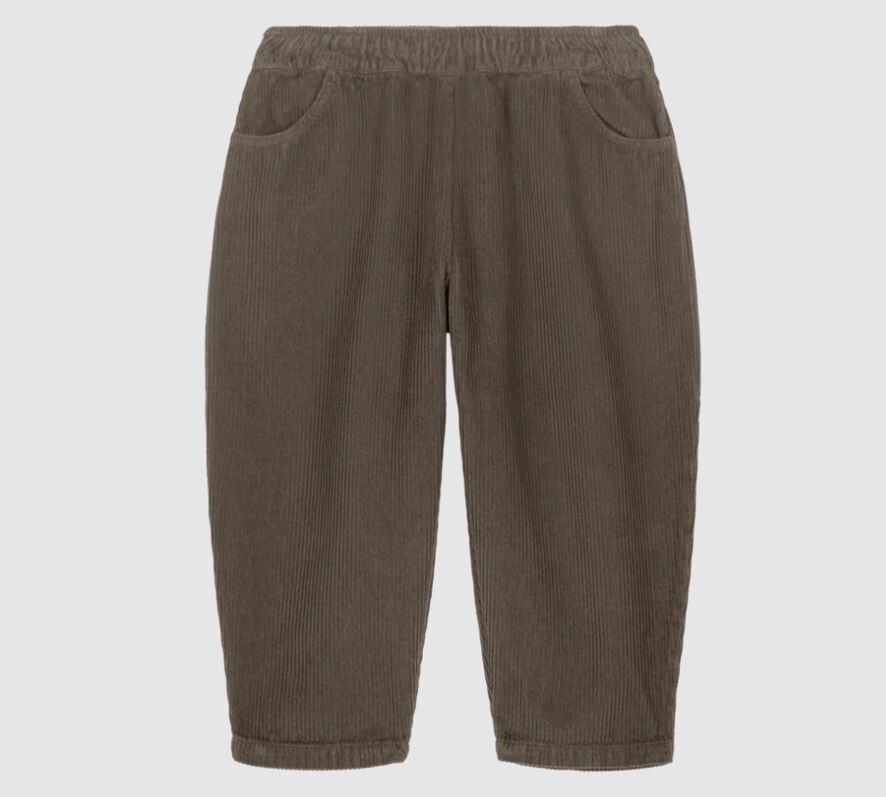 STUDIO BOHEME PARIS 燈芯絨蘿蔔褲 Pantalon Carrot Corderoy-Taupe foncé