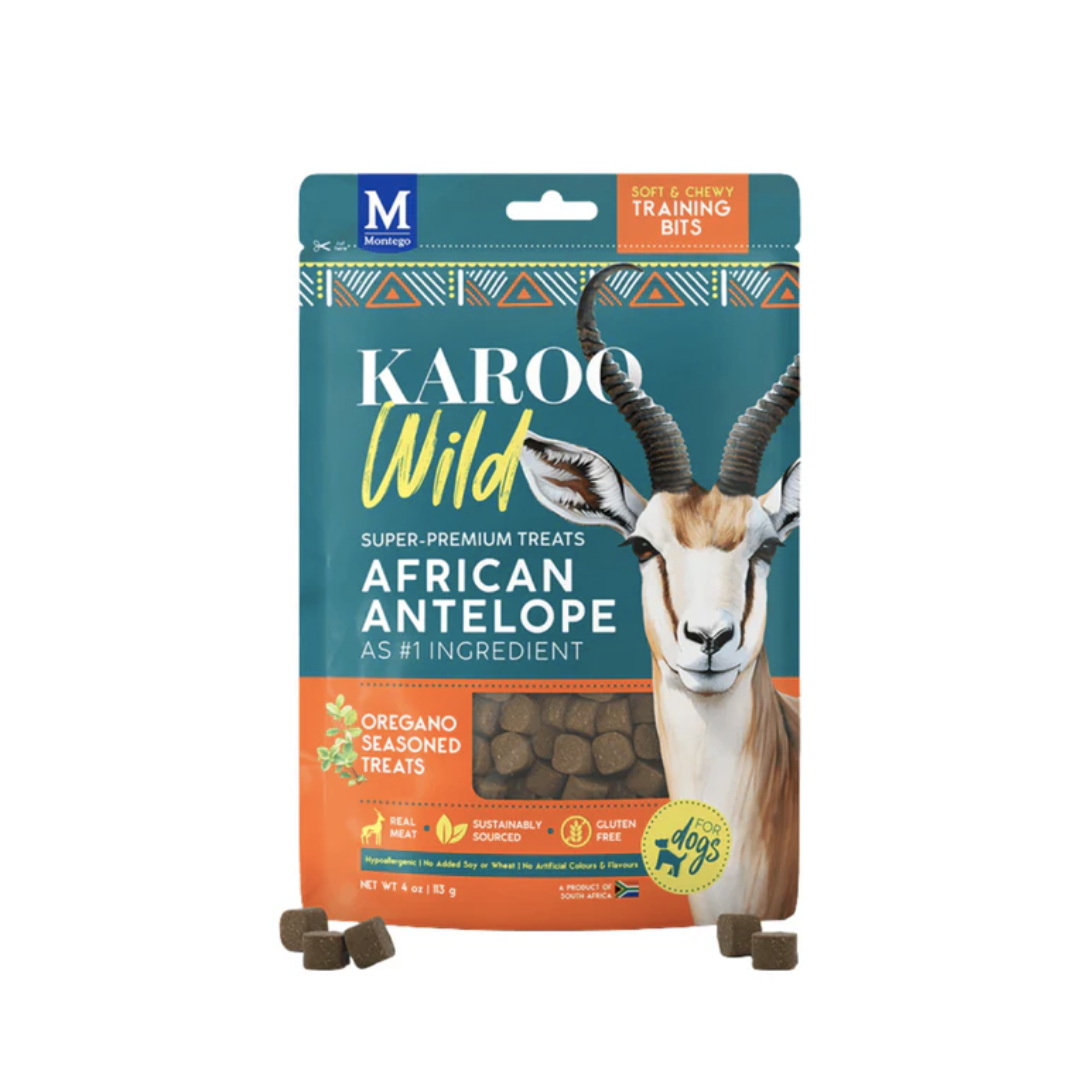 Karoo Wild - 狗狗零食 - 非洲羚羊肉零食(奧勒岡草味 ) 113克- 454克