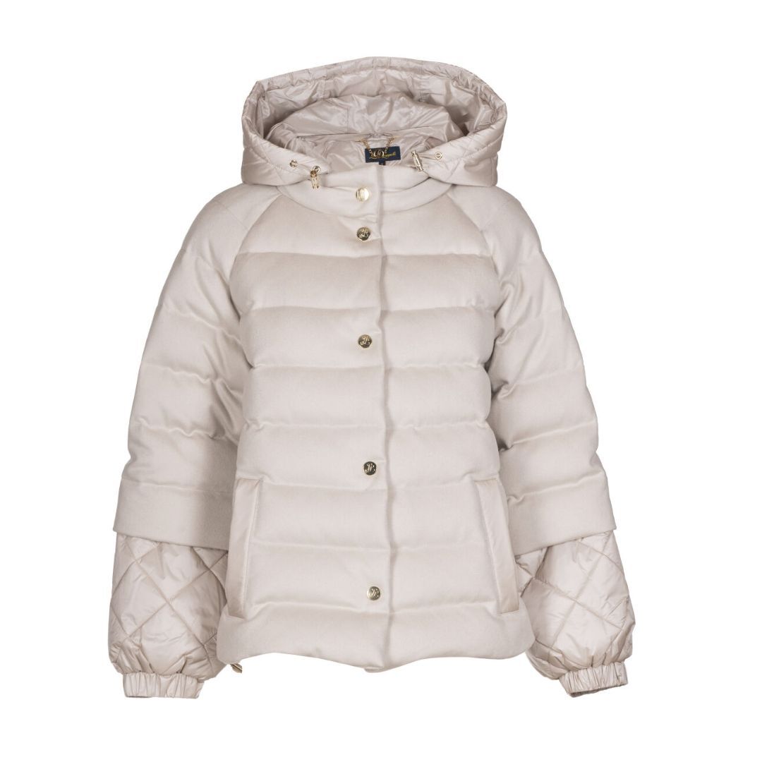 1LS1015-046 LUISA SPAGNOLI Scalinata Down Jacket Mandorla #542232.188 (C-EU-E)