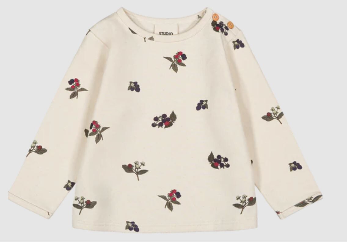 STUDIO BOHEME PARIS 莓果長袖運動衫 Sweatshirt Noé-Ecru mûres