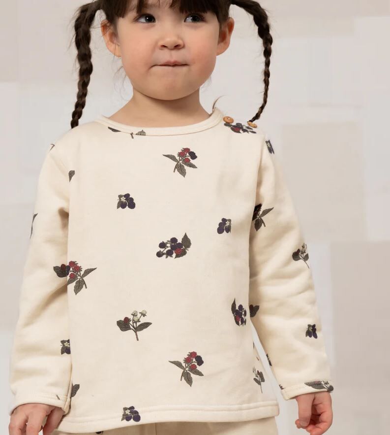 STUDIO BOHEME PARIS 莓果長袖運動衫 Sweatshirt Noé-Ecru mûres