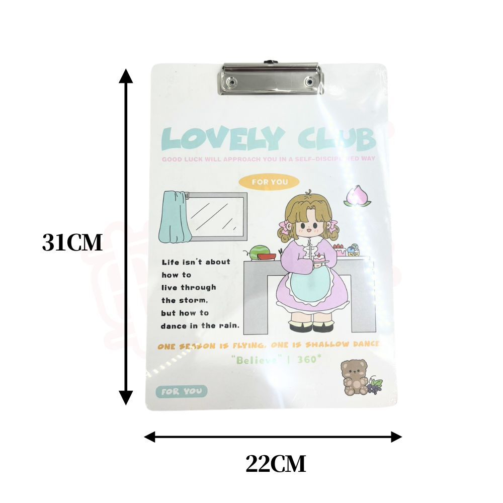 A4卡通板夾｜夾板 資料夾版 文件夾 板夾 版夾 大耳狗 墊板 壓克力夾板 卡通夾板 A4【輕鬆購五金百貨】