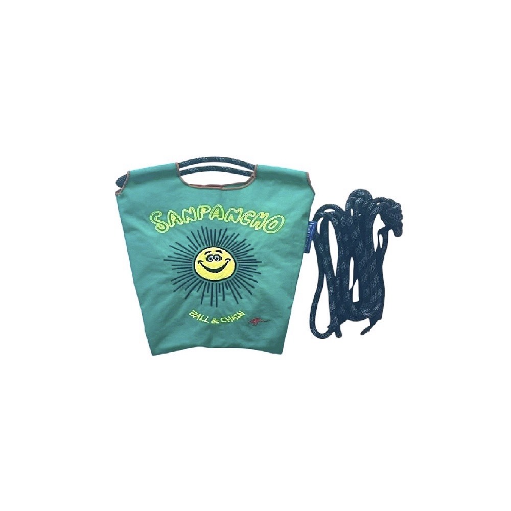 Ball＆Chain 刺繡環保購物袋 S號 - 綠 (31420278)