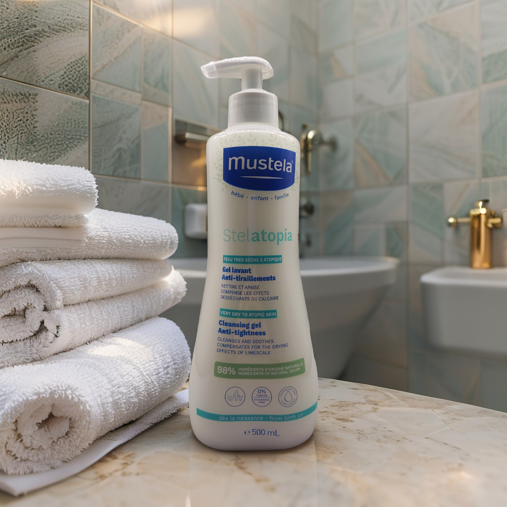 Mustela | Stelatopia Cleansing Gel 500ml | For Very Dry to Atopic-Prone Baby Skin