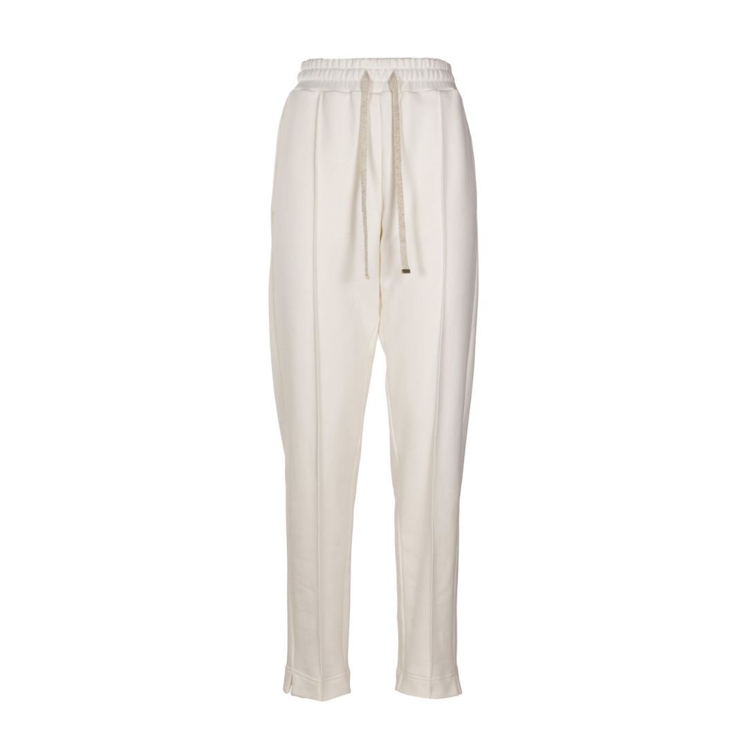 1LS1015-050 LUISA SPAGNOLI Ottilia Pants Bianco Lana #542584.206 (C-EU-E)