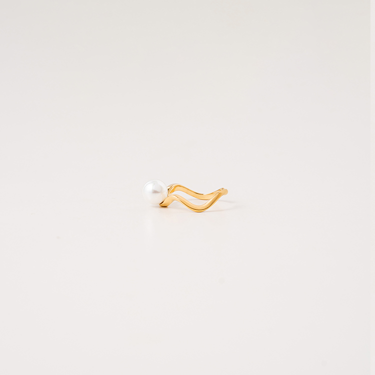 miramira珠光｜單環線條單顆戒指A2345-金64874