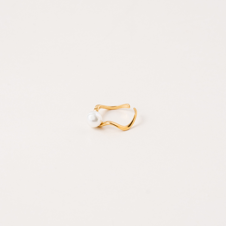 miramira珠光｜單環線條單顆戒指A2345-金64874