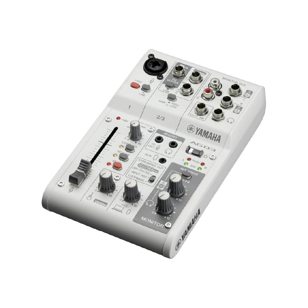 Yamaha Yamaha / AG03 mk2 3軌混音機 / USB錄音介面(iOS可用)(2色) 第 2 張圖片｜三峽錄音 / 音響