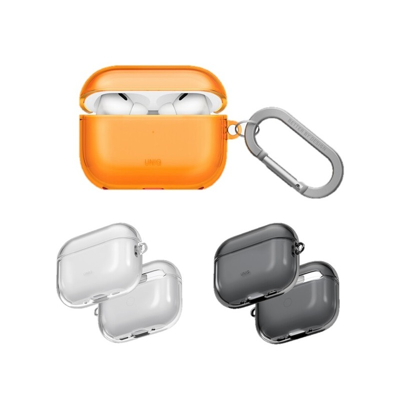 UNIQ Glase AirPods Pro 3 超透明極簡保護套 (附登山扣)