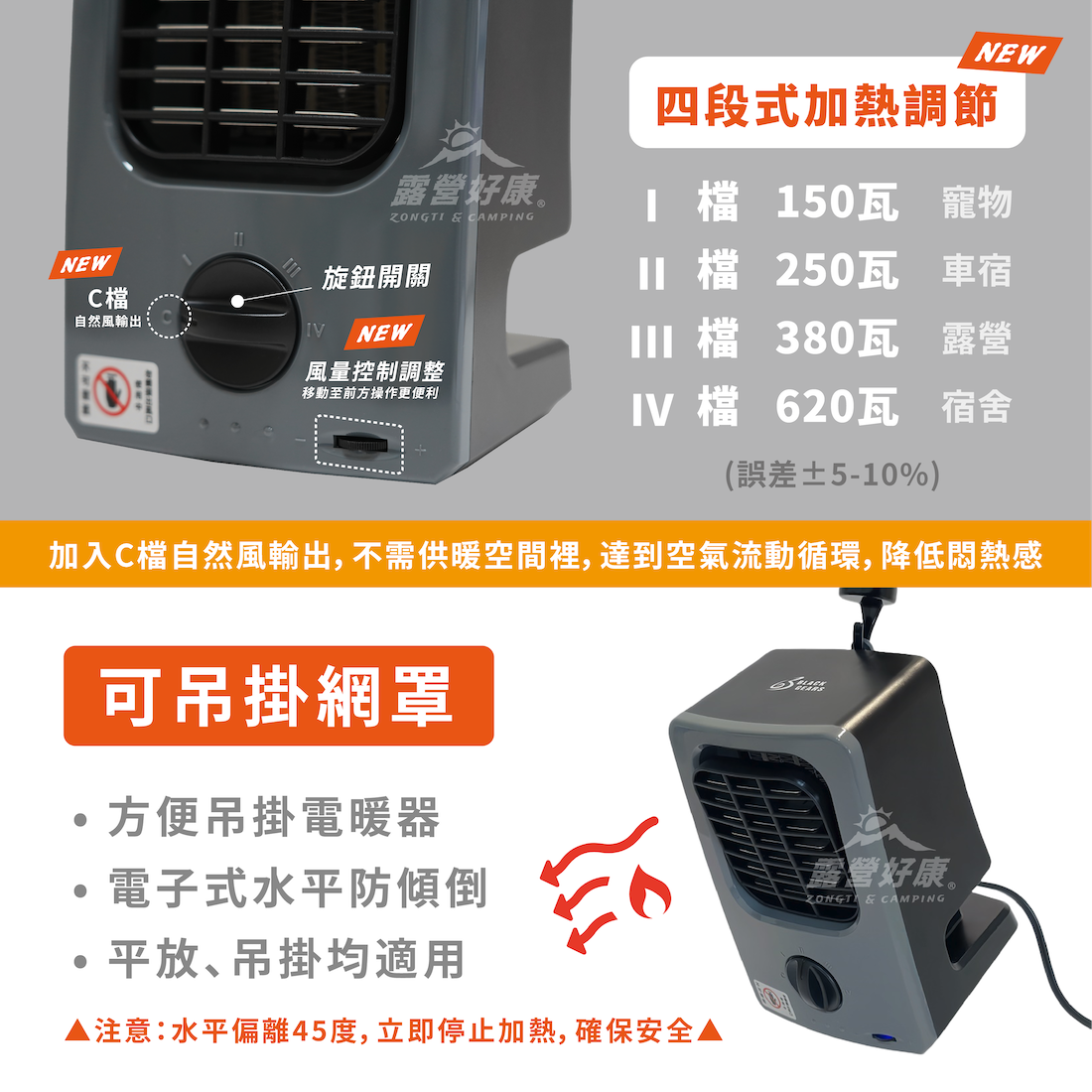 【BLACK GEARS 黑設】HT-9 PLUS 微型低功率電暖器 BA12