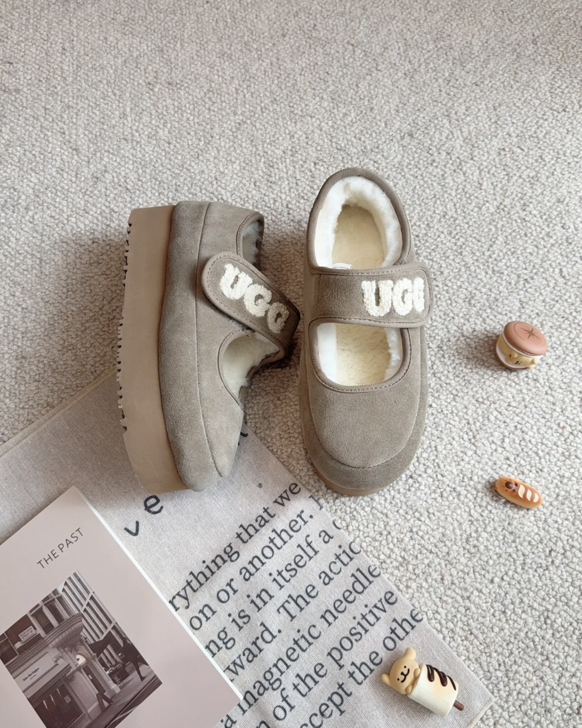 UGG Auspecial 毛絨 秋冬 內刷毛 厚底 瑪莉珍鞋 三色