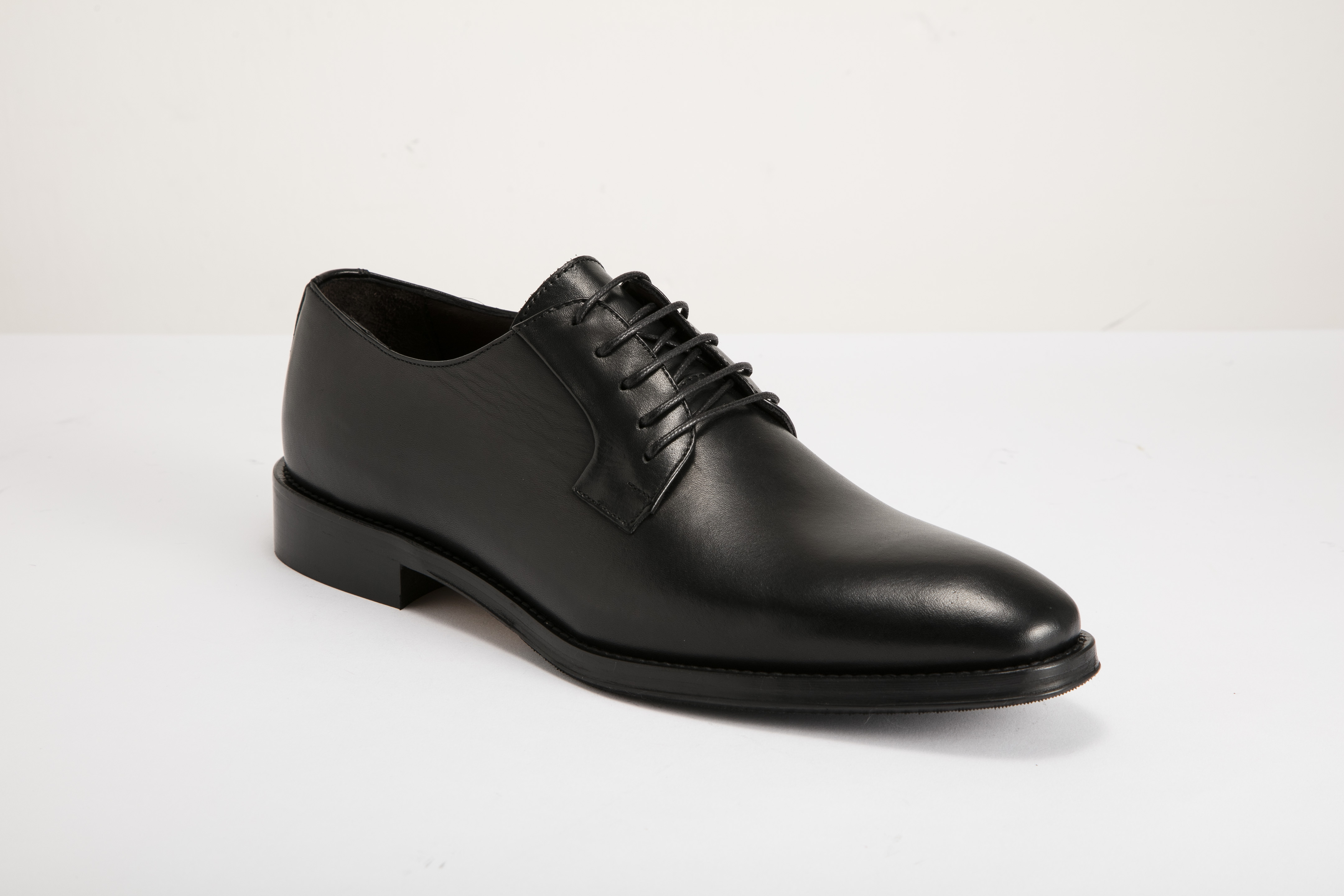 Di Franco - 男裝無飾正裝绑帶德比鞋 010-BK