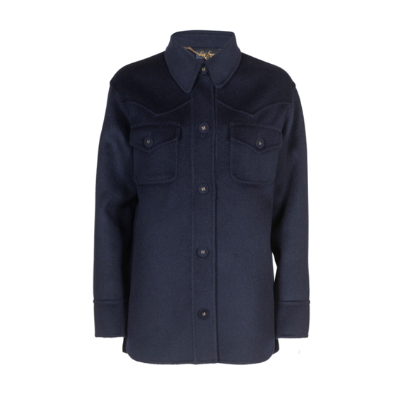 1LS1015-075 LUISA SPAGNOLI Saliera A Jacket Blue #542470.1206 (C-EU-E)