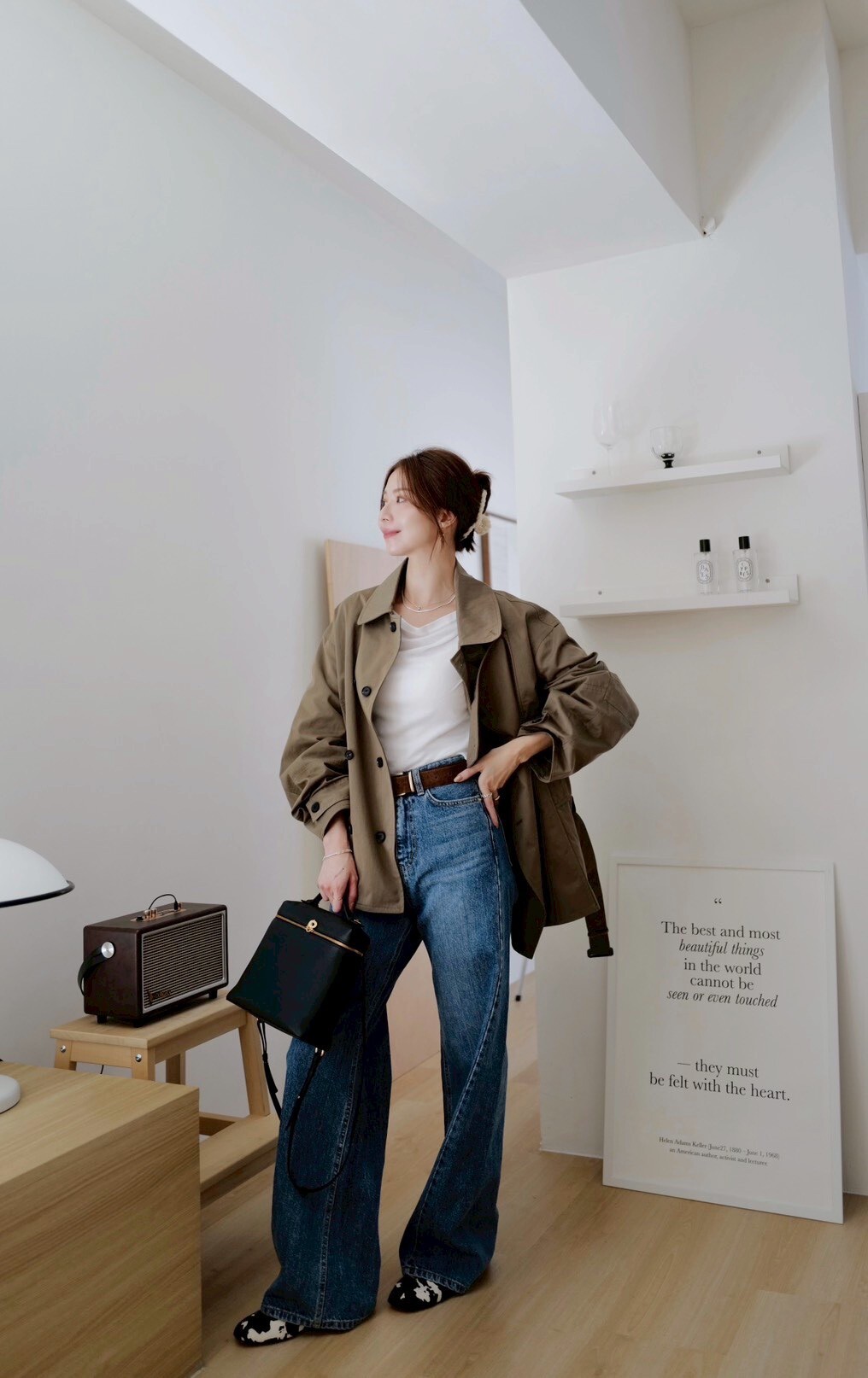 （現貨）綁帶翻領風衣外套 GL03