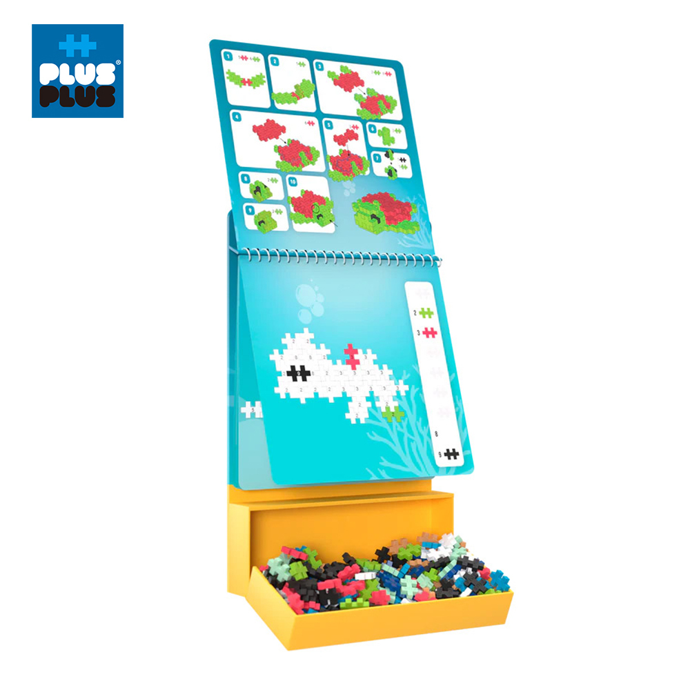 【++Plus-Plus 加加積木】小顆粒 主題遊戲冊 － 海洋 PLU011004