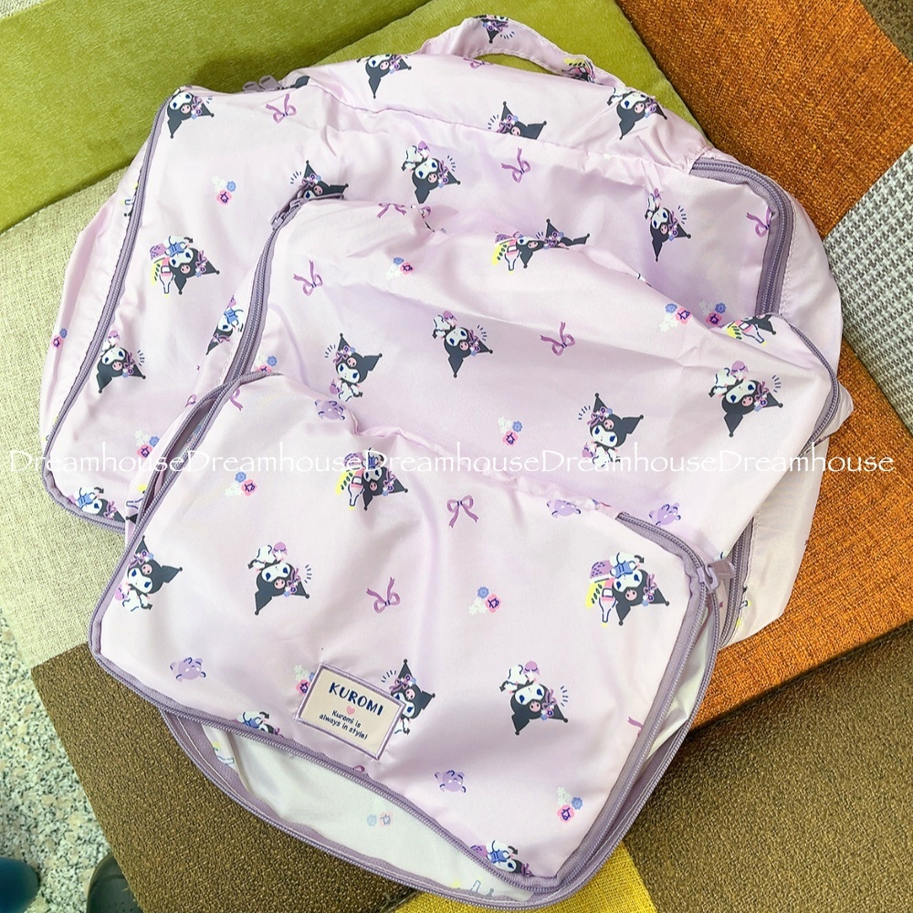 三麗鷗 酷洛米 湯姆貓與傑利鼠 多入組 旅行收納包 旅行掛袋 小物包 收納包 化妝包 旅行盥洗收納袋