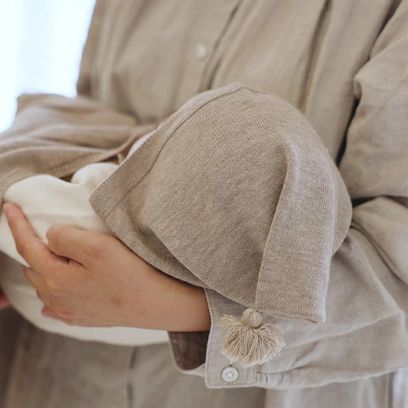 COFUCU 喀什米爾針織小精靈帽-咖啡棕