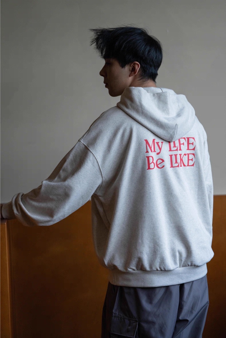 #預購 BTB 25AW 重磅460g 混紡字母印花 休閒連帽衛衣 三色