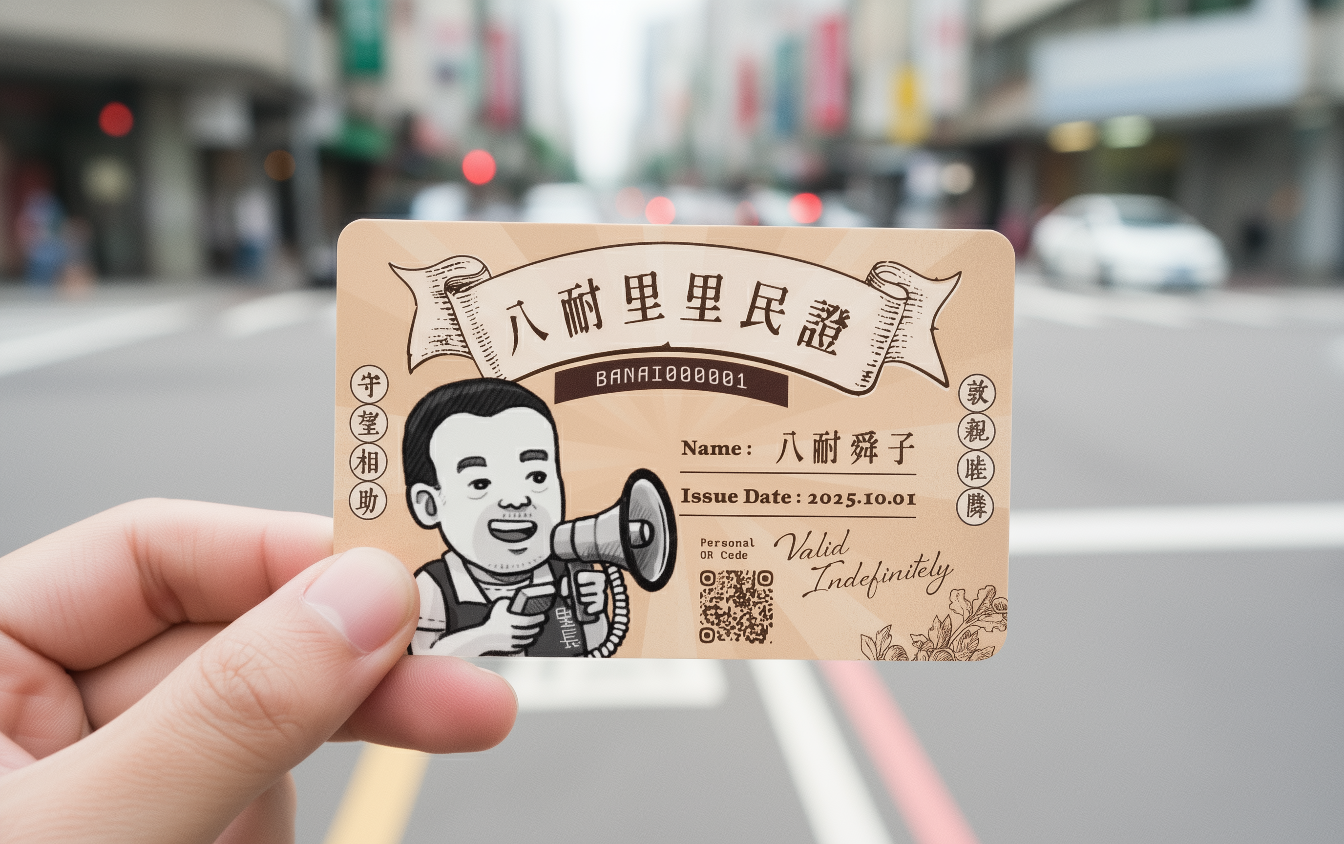 八耐舜子里民證悠遊卡