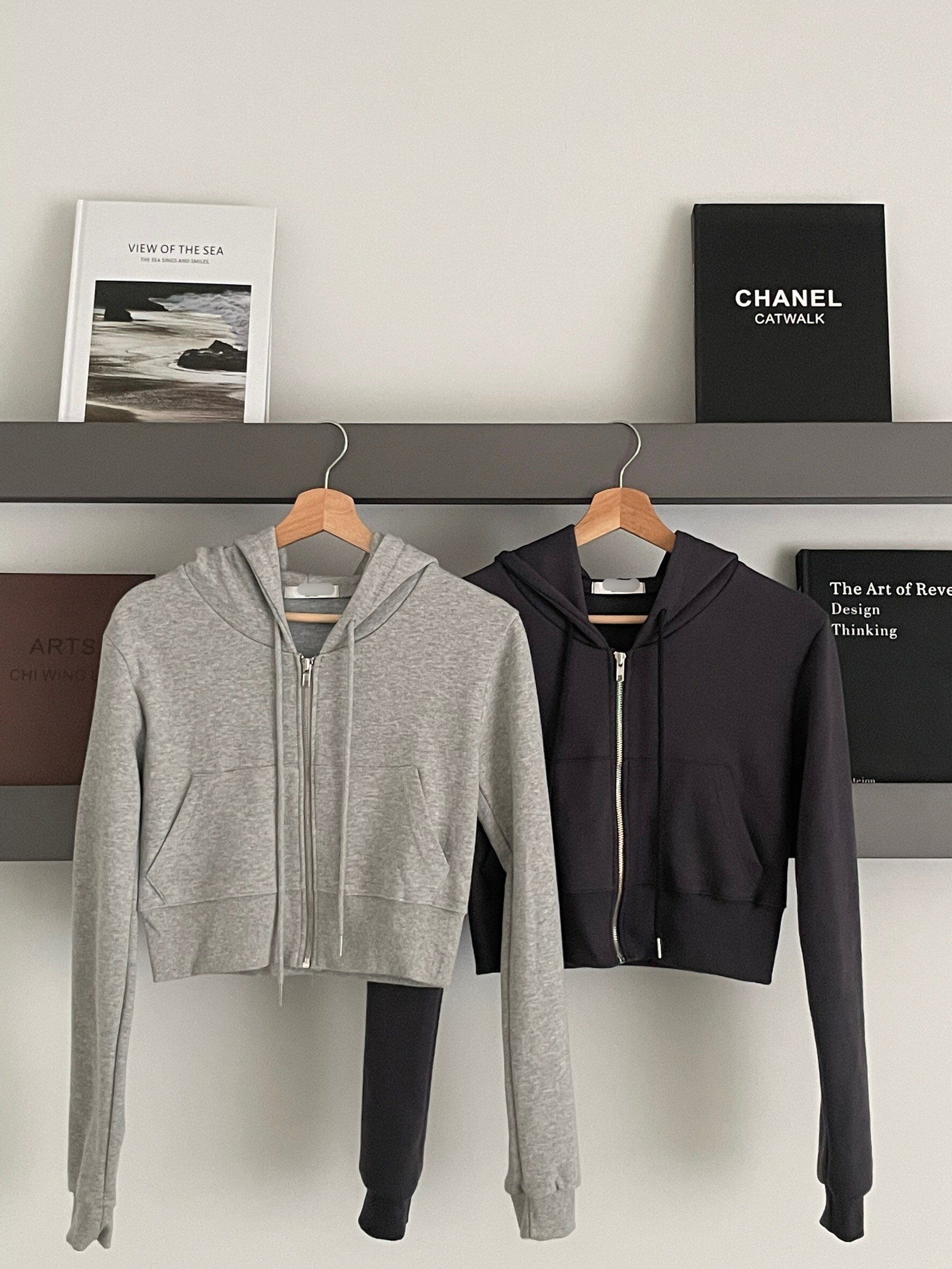 (現貨)🇰🇷#Z70 修身連帽外套(淺灰/深灰/黑)