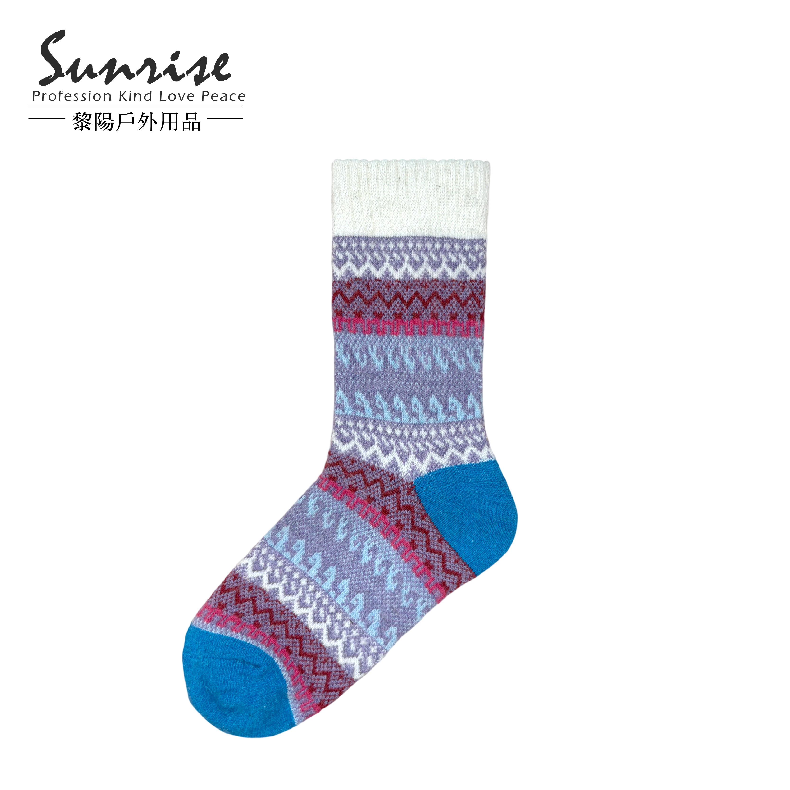 民族風中筒羊毛襪 女款 (3色) 44KK2020