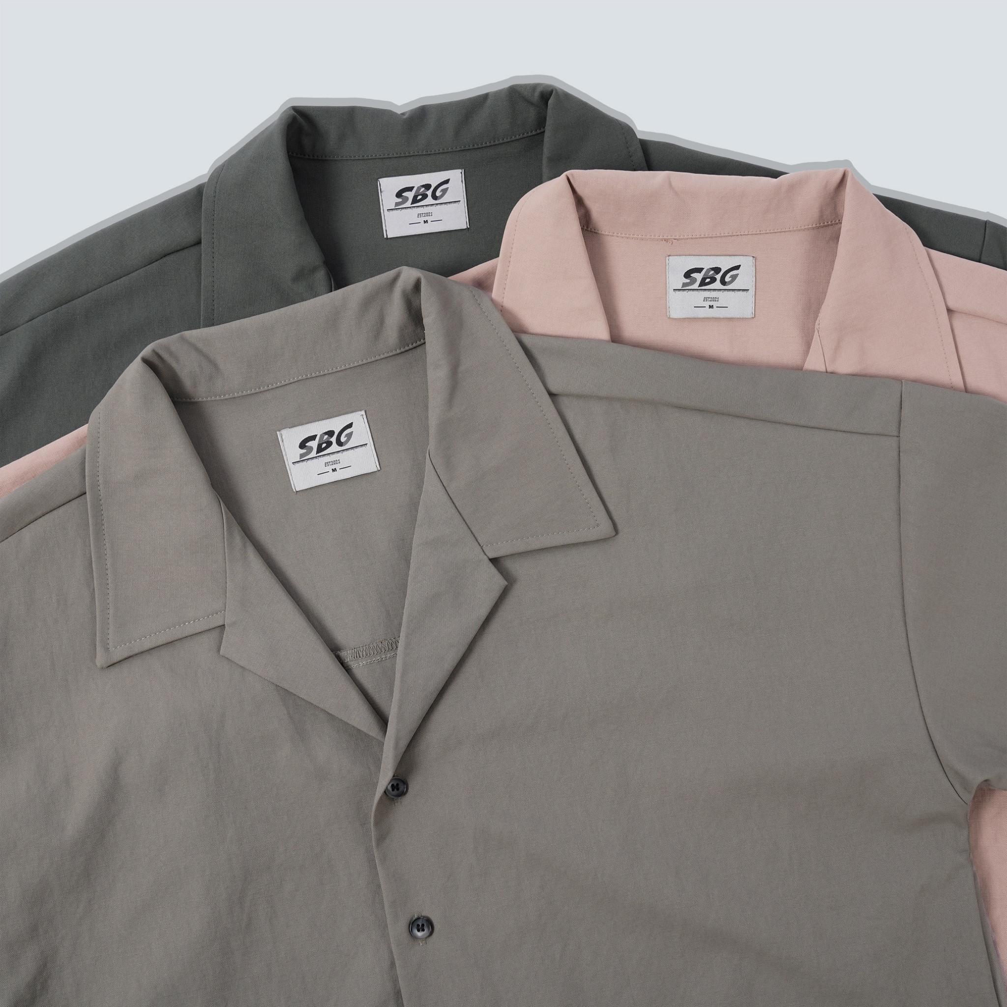 SBG 日系寬鬆口袋長袖襯衫 SB8013