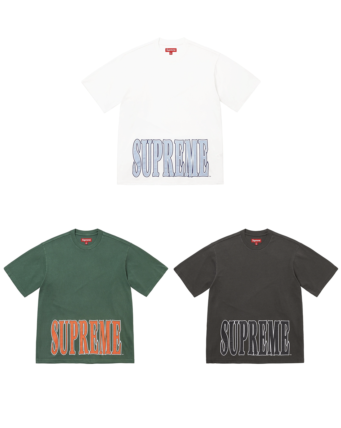 [Instock] Supreme FW25 Cracked Stretch S/S Top | (Black / Green / White)