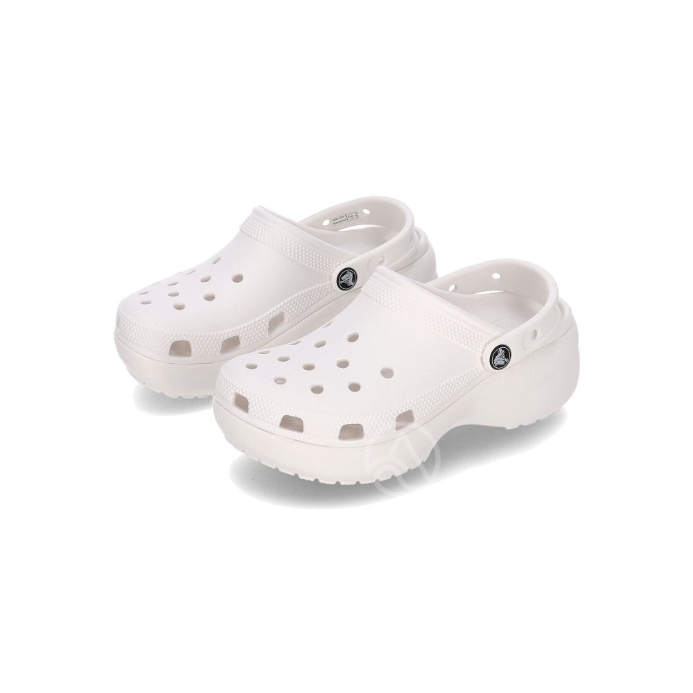 Crocs Classic Platform Clog 女鞋 白色 全白 洞洞鞋 布希鞋 涼拖鞋 206750100