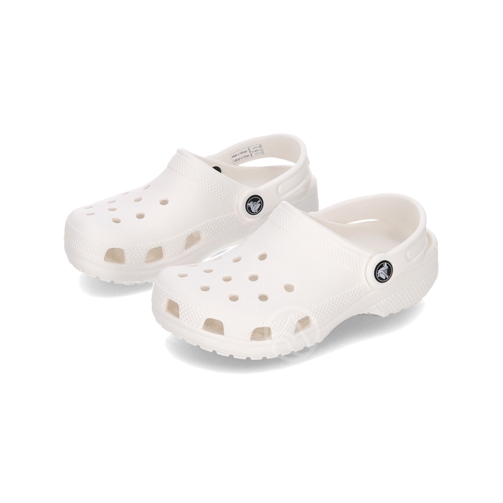 Crocs Classic Clog K 女鞋 大童 白色 洞洞鞋 布希鞋 休閒 卡駱馳 涼拖鞋 206991-100