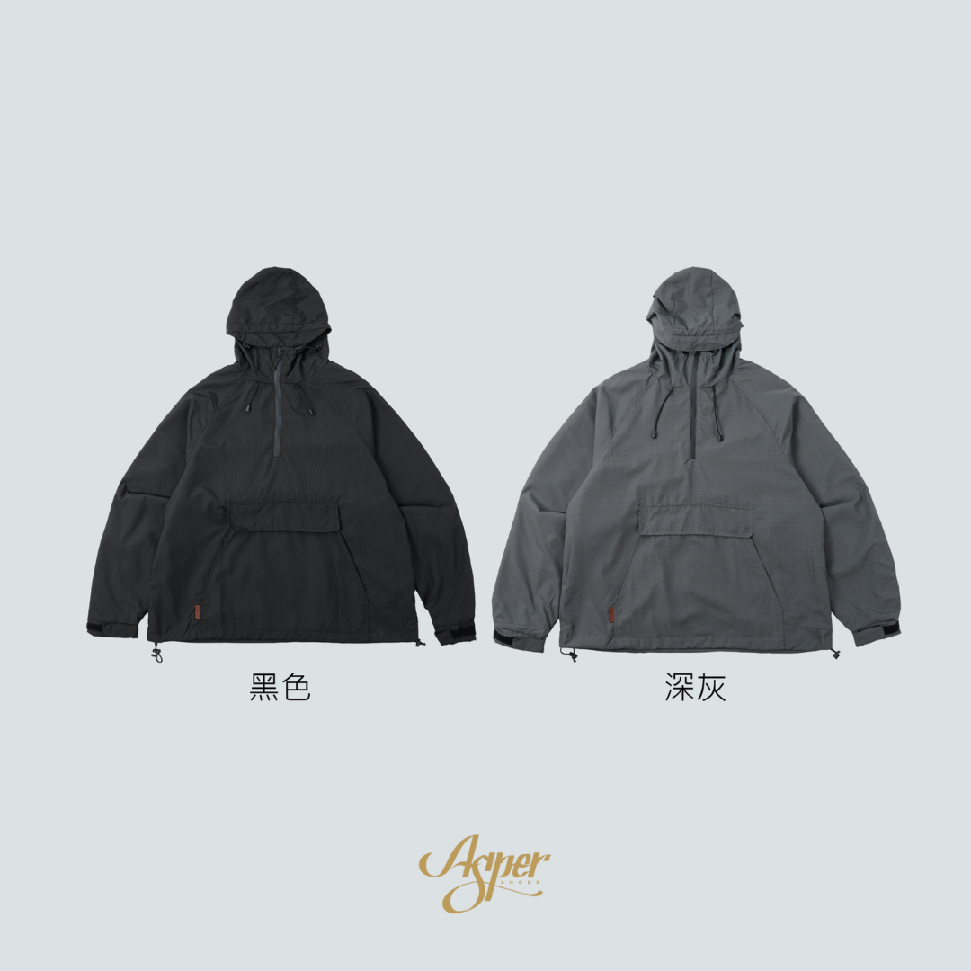 SBG 立體格紋連帽半拉鍊外套 SB6852