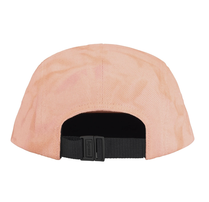 Supreme FW25 Denim Camp Cap | (Dirty / Pink / Black)