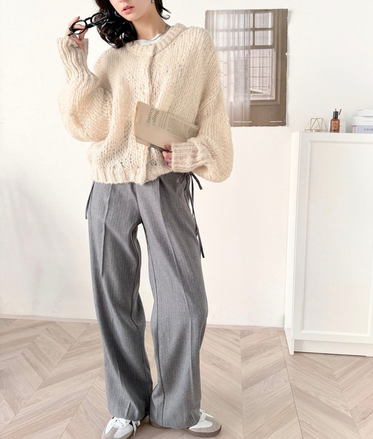 【預購】JN101605  classicalelf 網眼針織外套