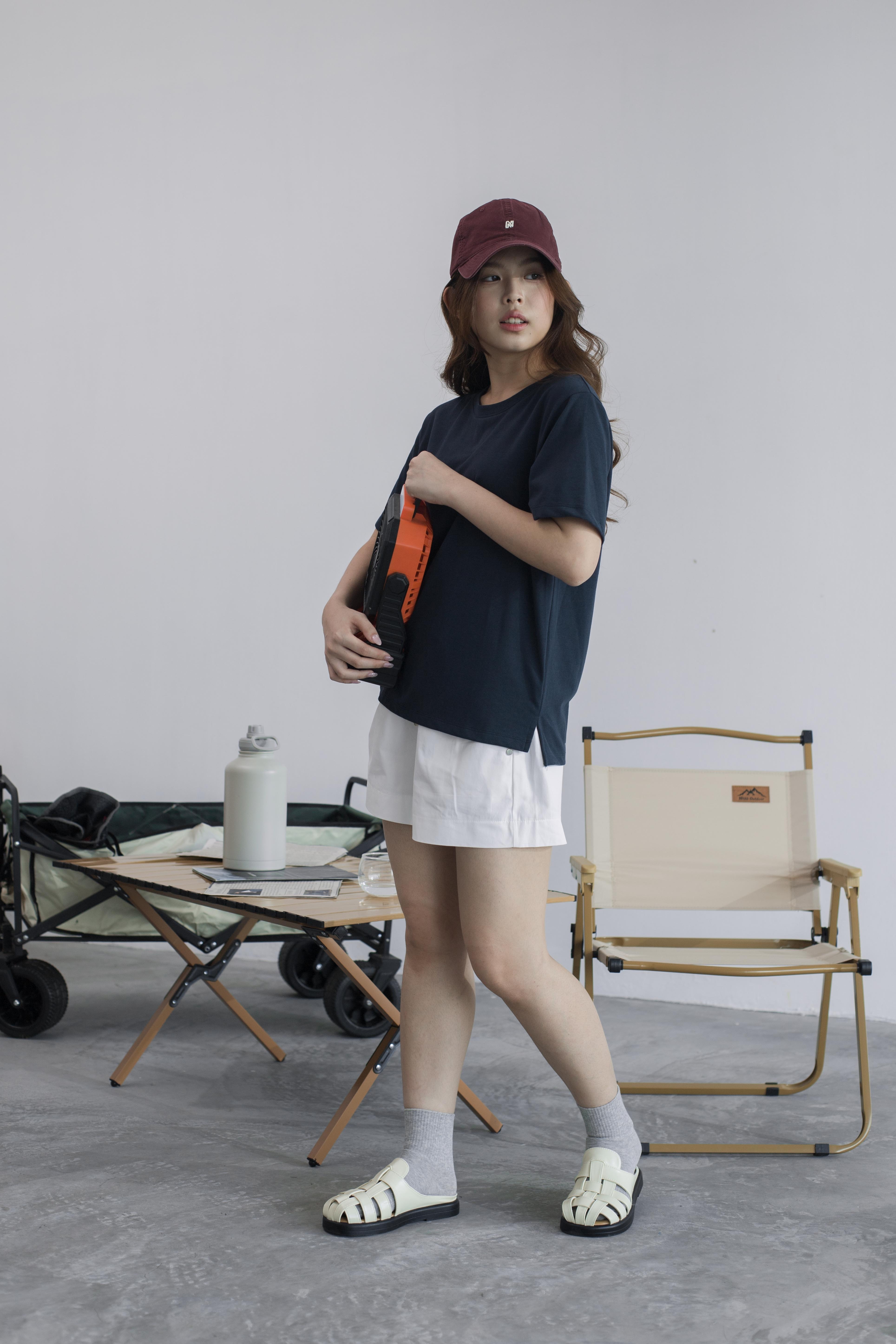 Breene Relaxed Oversized Tee Navy  -2529TSNAV