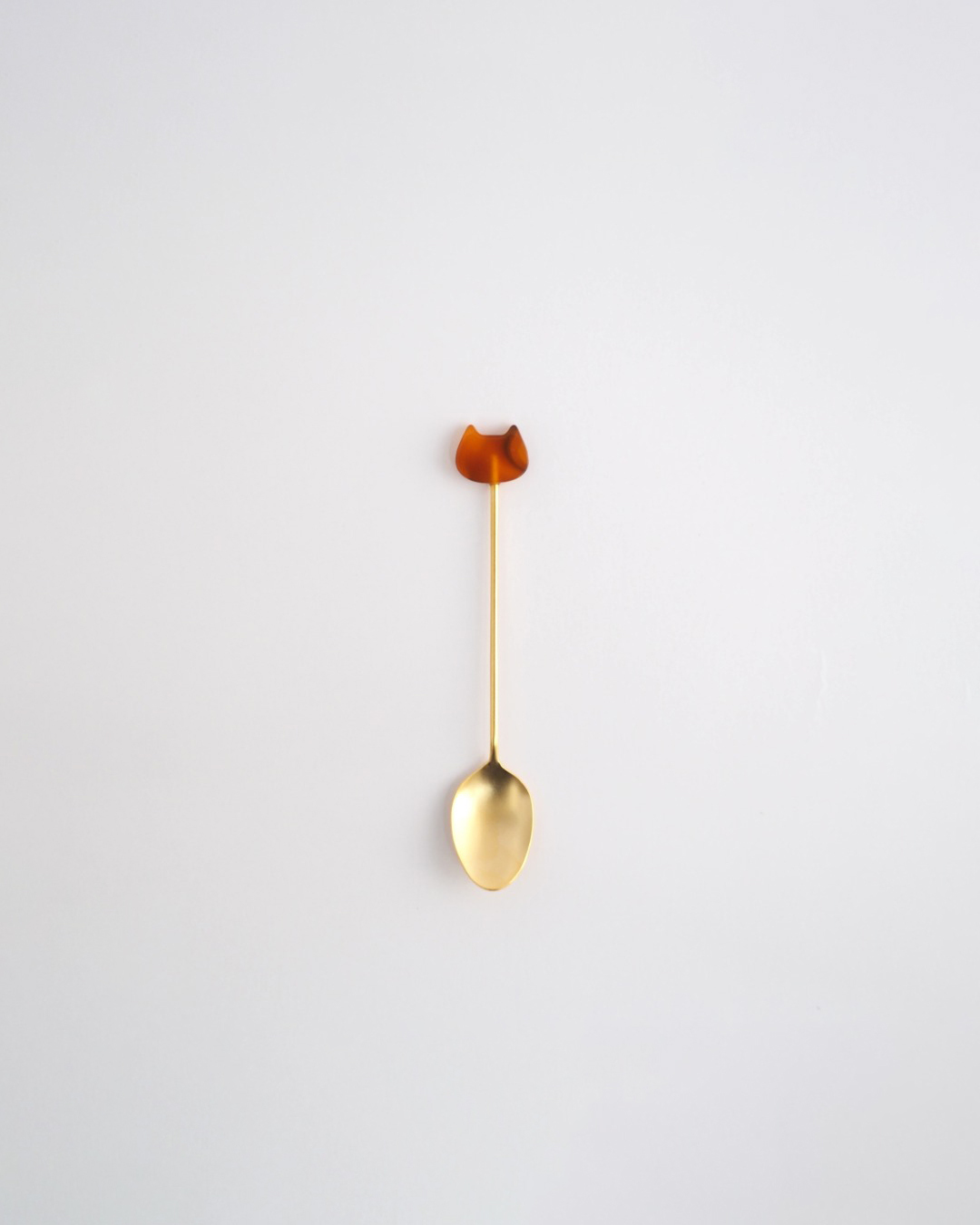 日本製 大理石紋 貓兒小匙｜高桑金屬株式會社