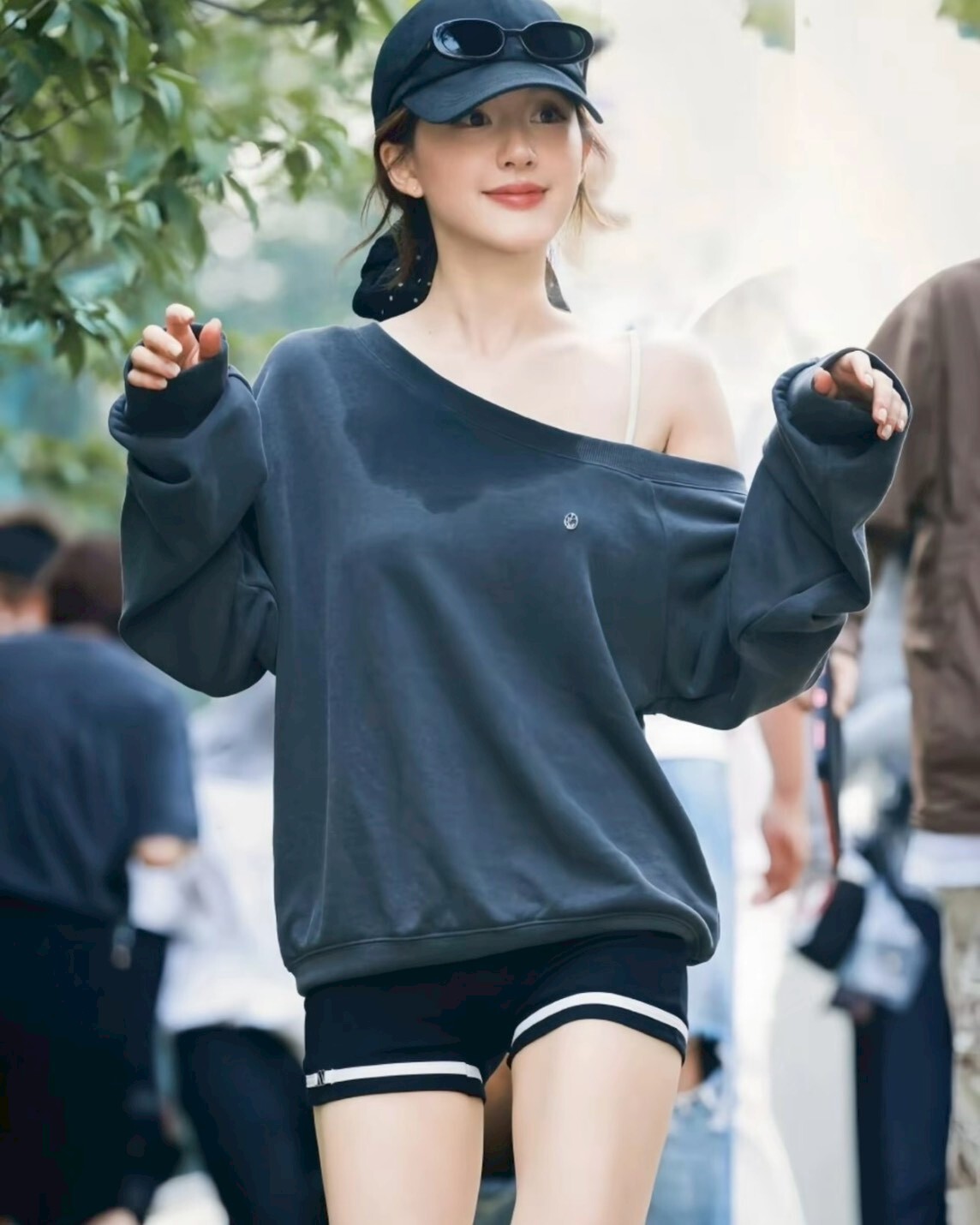 <趙露思同款>韓國Letter from moon 許我耀眼 許妍同款 落肩大學T 斜肩 長袖 共6色