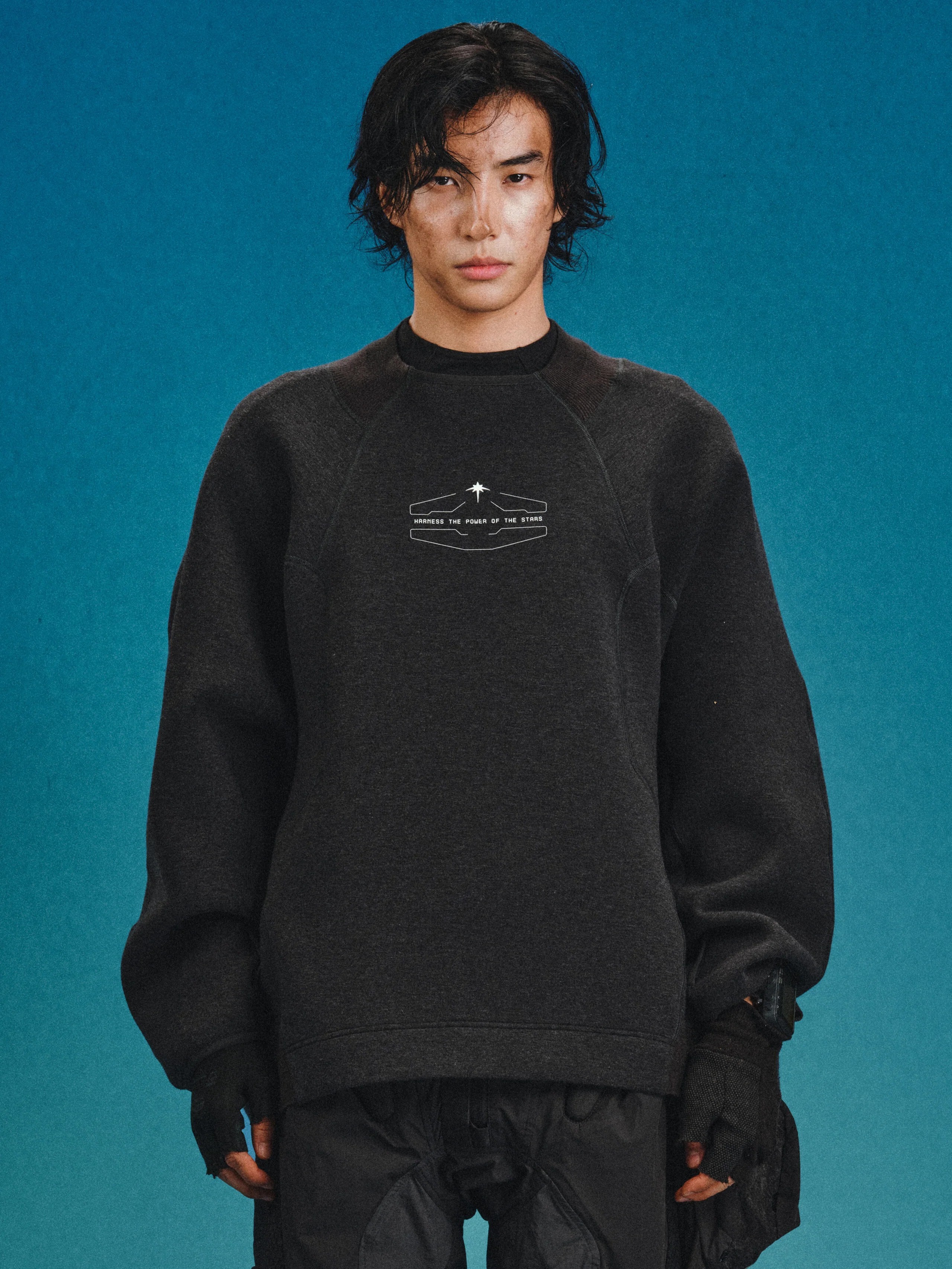 【Focus Store】現貨 Hamcus FW25 DUSZEN LPU / Miner's Off-Duty Crew Pullover 黑色 休閒套頭衫 KM00225-1(CB)