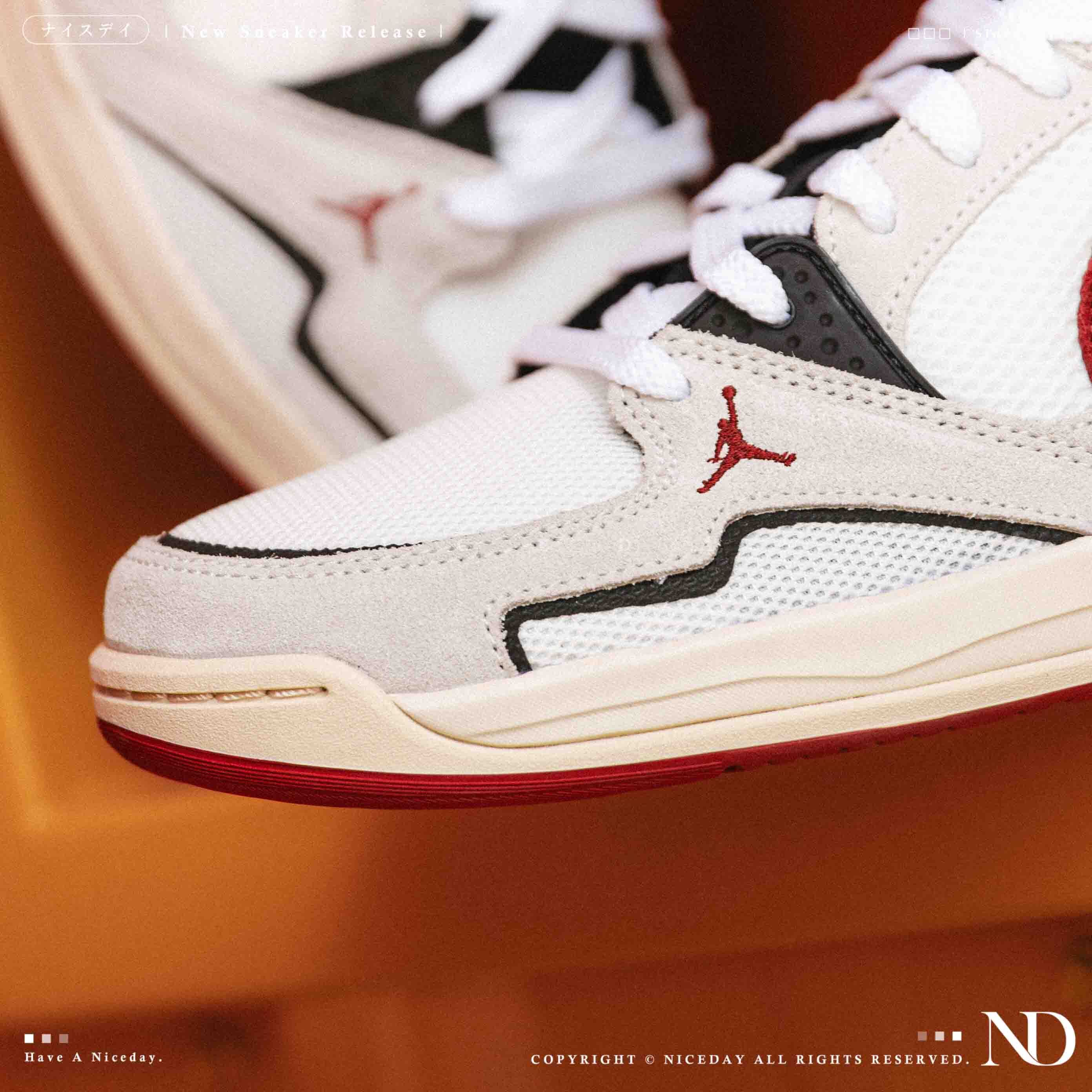 NICEDAY 現貨 Nike Jordan CMFT Era Sail Black Redstone 米白 紅 麂皮 復古 質感 HJ6777-101