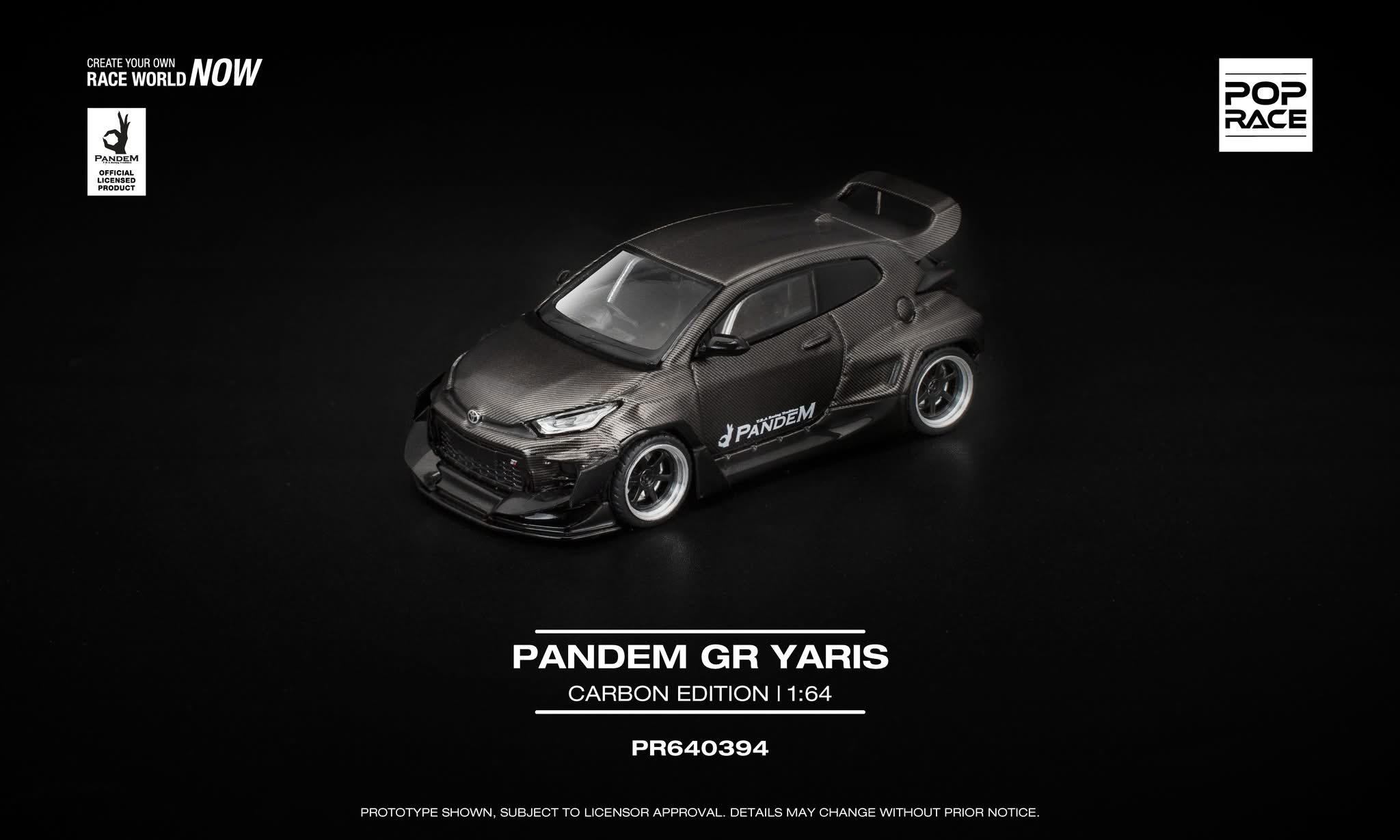預訂 Pre Order - Poprace PANDEM GR YARIS - CARBON EDITION