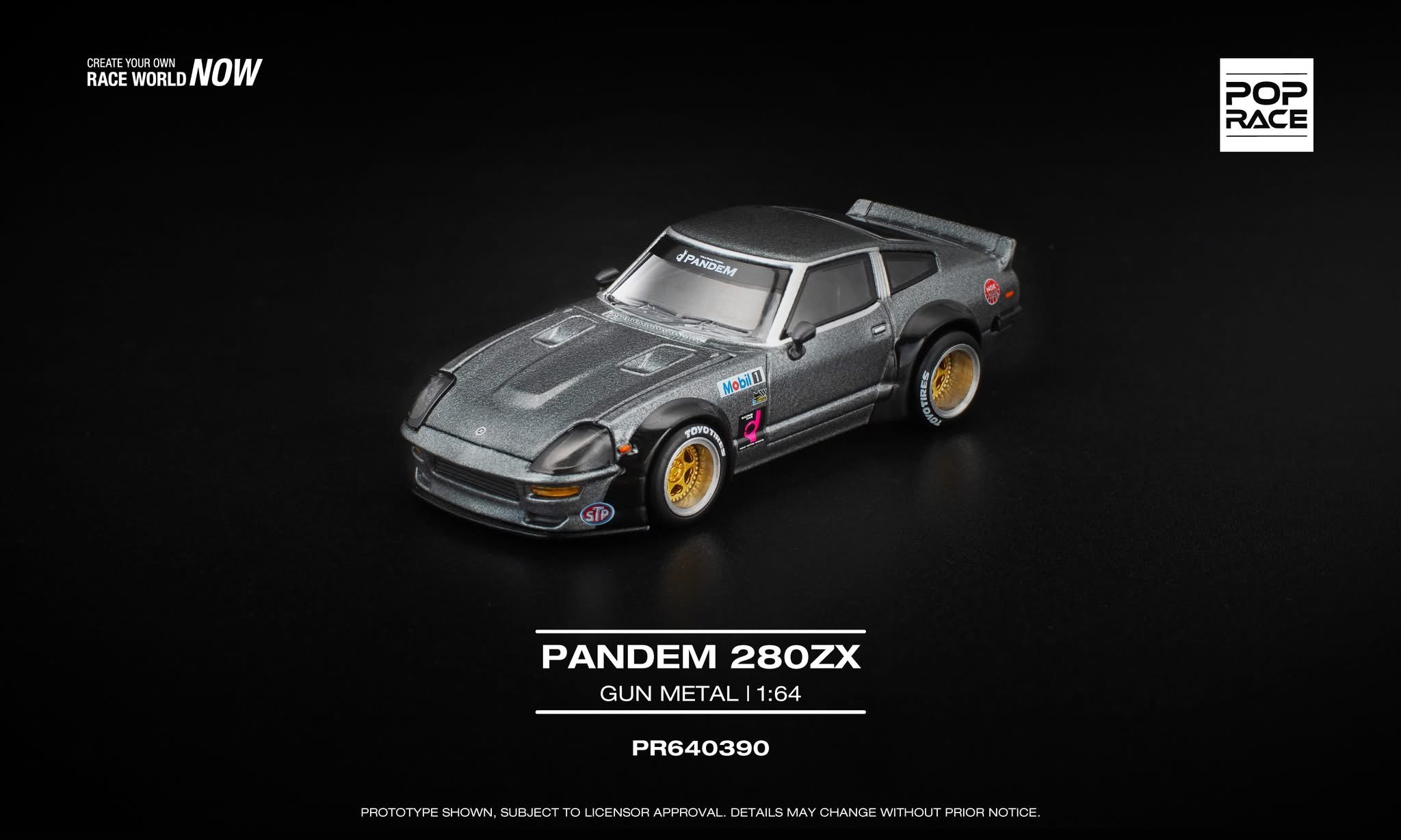 預訂 Pre Order - Poprace PANDEM 280ZX - GUN METAL