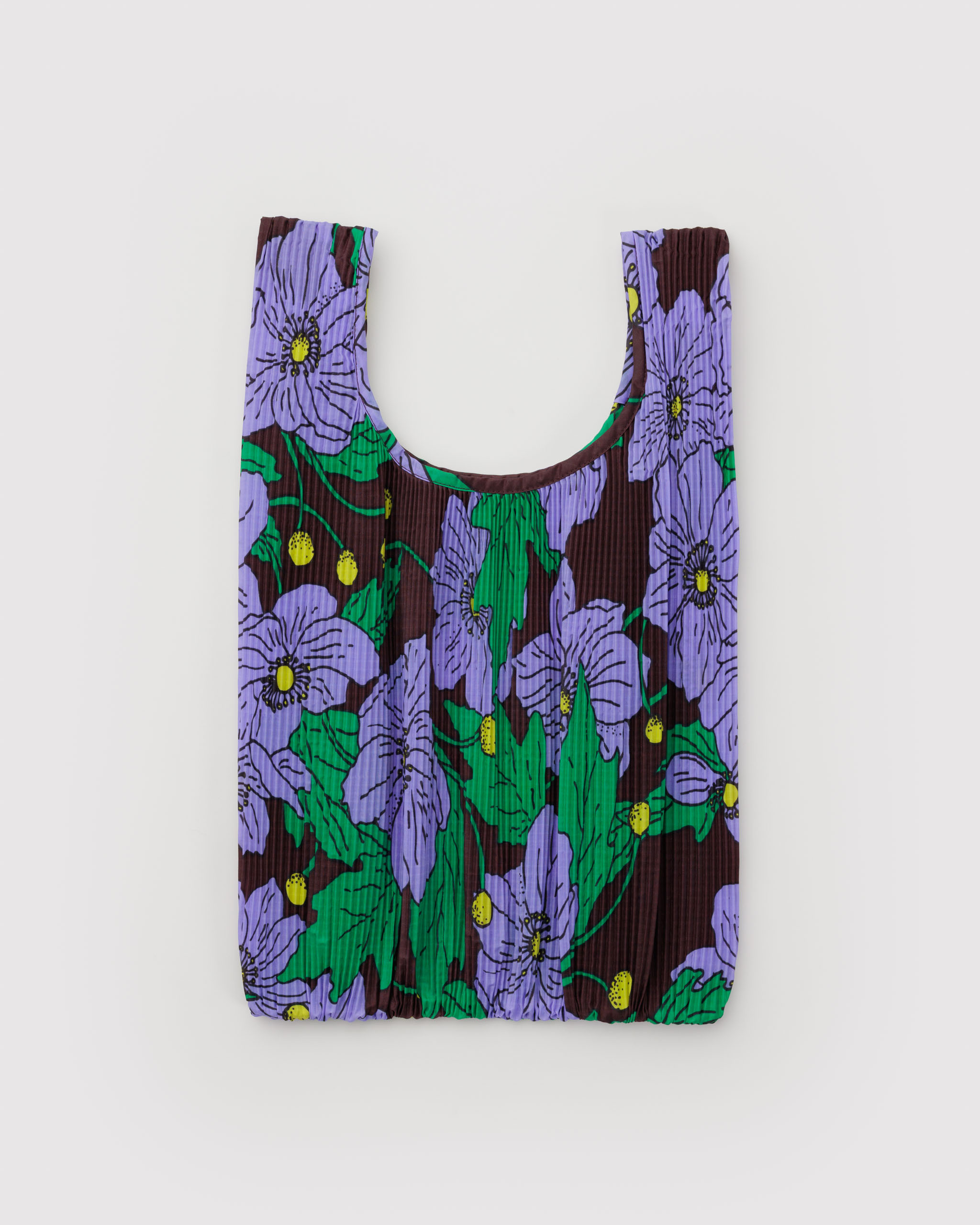 Pleated Baggu - Maroon Poppy | BAGGU