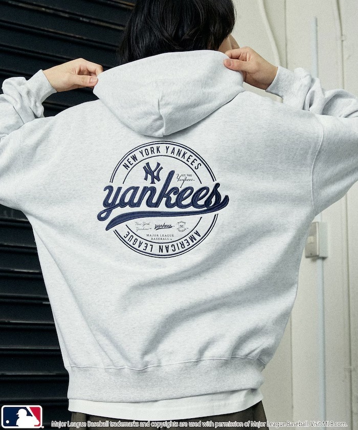 日本 PUBLUX x MLB 別注 Sweat Circle Logo Hoodie