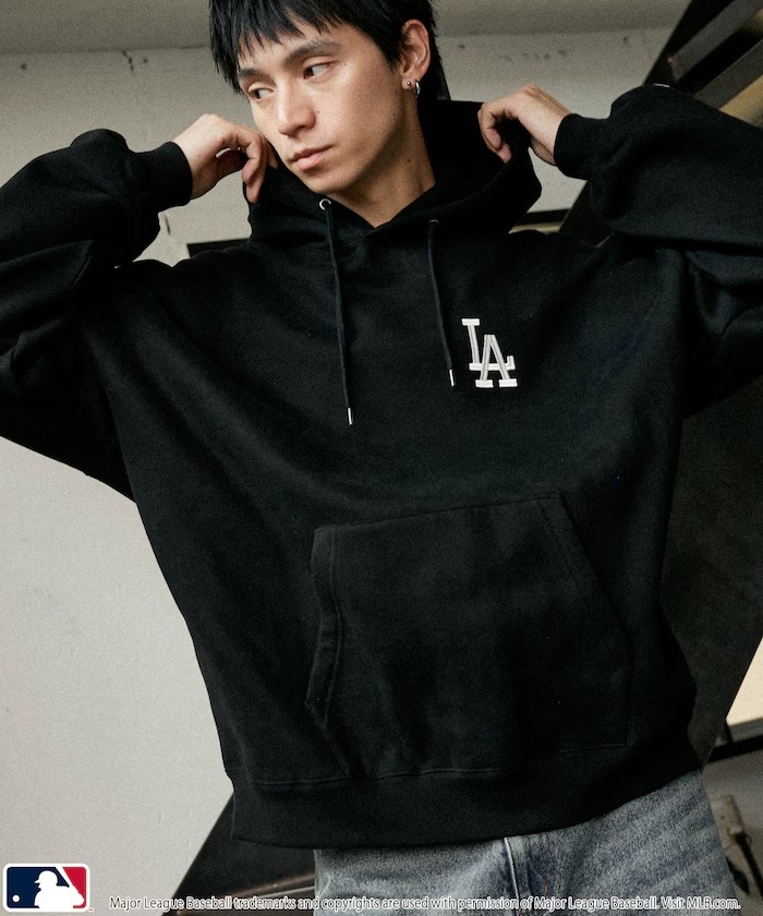 日本 PUBLUX x MLB 別注 Sweat Circle Logo Hoodie
