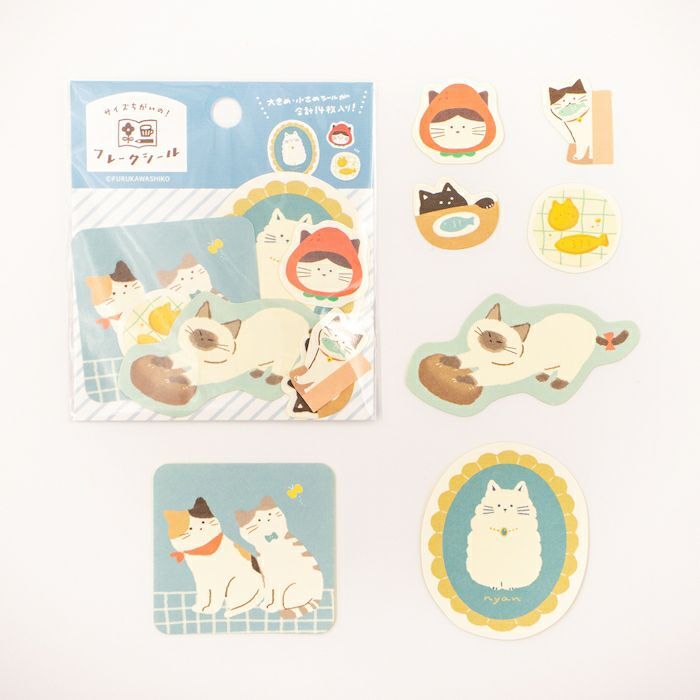 貓咪的日常 貼紙包｜古川紙工 日本