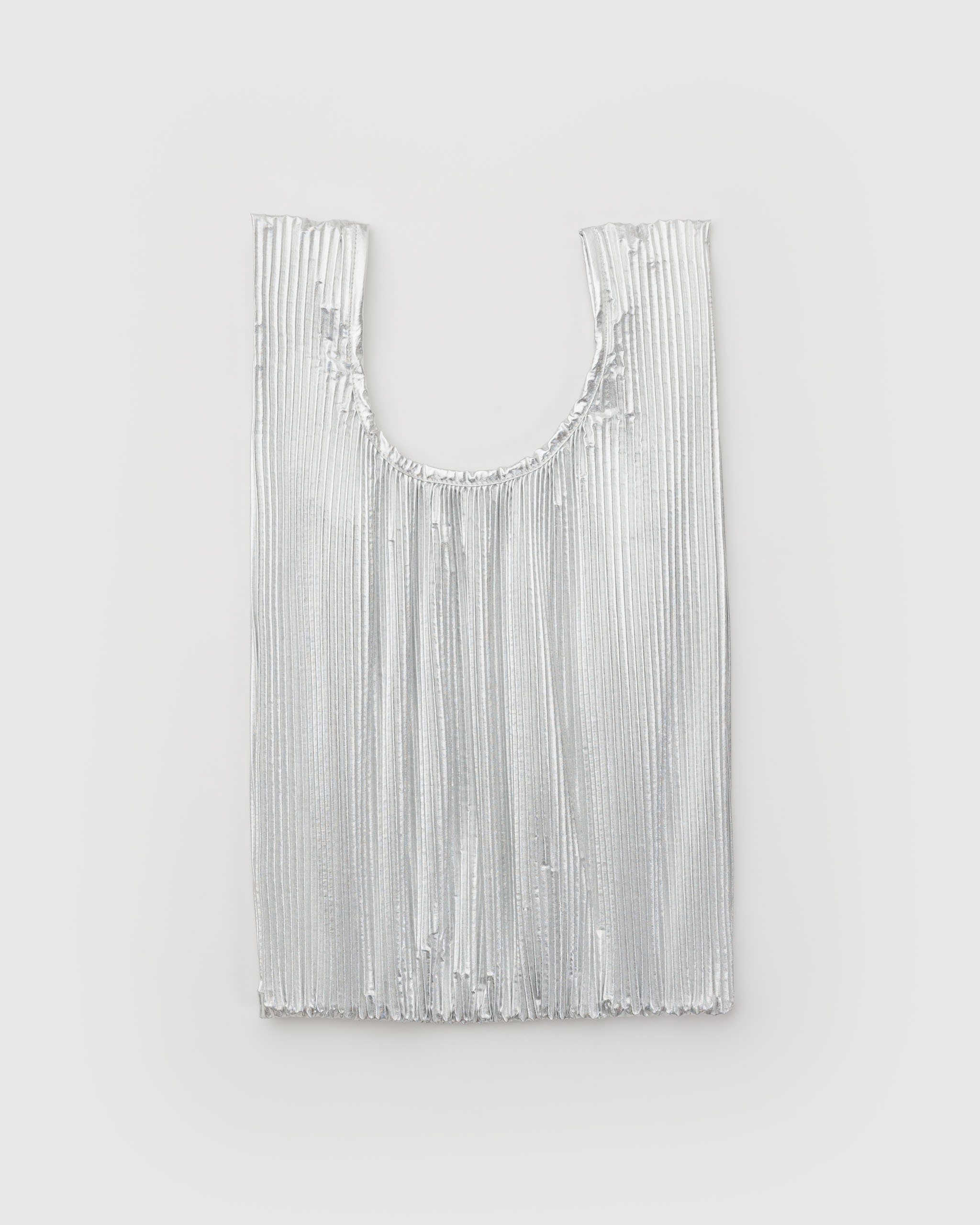 Pleated Baggu - Chrome Metallic | BAGGU