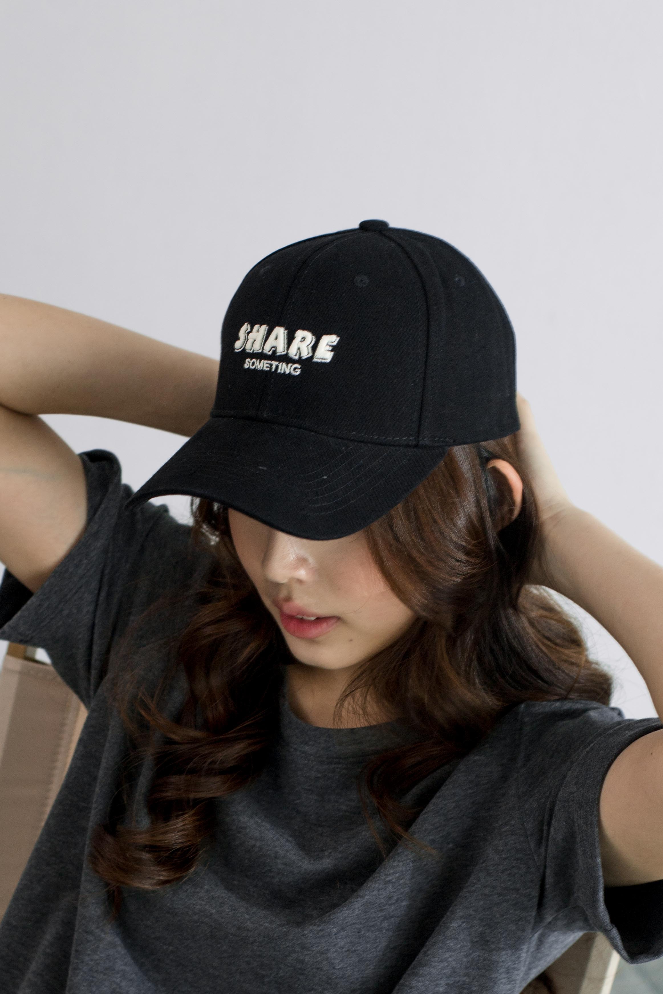 Share Something Cap Black -D91BLK