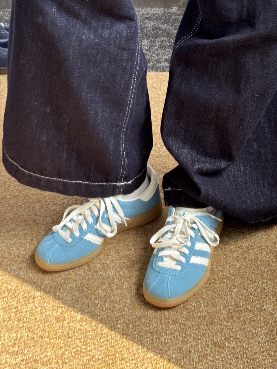 ADIDAS ORIGINALS MUENCHEN 奶油天空藍 復古藍 奶油白 米白 焦糖底 女鞋 JS3991 / 調貨