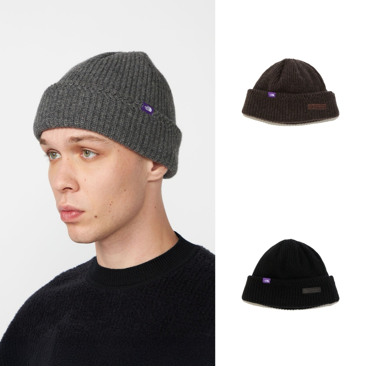 折扣現貨┃日本製 TNF 紫標 WINDSTOPPER® Field Watch Cap 針織 毛帽